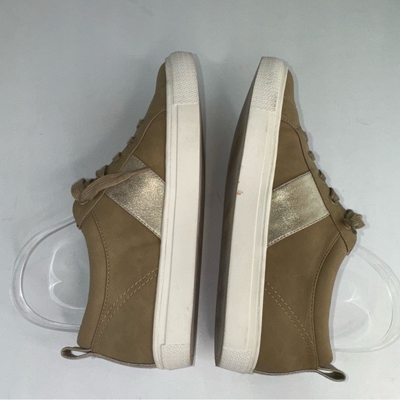 Nordstrom Rack Norah Lace Up Women's Tan Gold Sneakers - Picture 9 of 13